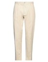By And Man Pants Beige Size 34 Cotton, Elastane