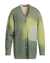 A-COLD-WALL* A-COLD-WALL* MAN CARDIGAN GREEN SIZE L WOOL, COTTON