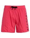 John Richmond Man Swim Trunks Coral Size Xxl Nylon In Red