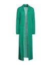 Vanessa Scott Woman Cardigan Emerald Green Size Onesize Acrylic, Polyamide, Mohair Wool