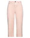 Freddy Woman Pants Light Pink Size M Cotton, Elastane