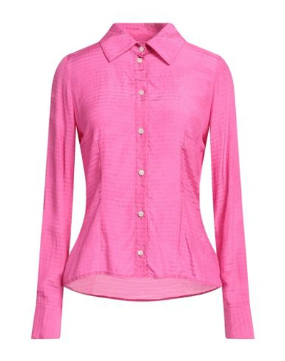 Ahluwalia Woman Shirt Fuchsia Size 6 Rayon In Pink