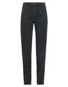 Kenzo Woman Denim Pants Black Size 12 Cotton In Black