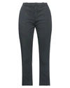 Haikure Woman Pants Steel Grey Size 30 Cotton, Elastomultiester, Elastane In Black