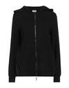 Freddy Woman Sweatshirt Black Size Xs Viscose, Elastane, Polyester In Black