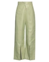 Materiel Matériel Woman Pants Sage Green Size 4 Polyester, Polyresin
