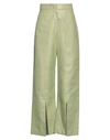 Materiel Matériel Woman Pants Sage Green Size 4 Polyester, Polyresin In Sage Green