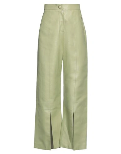 Materiel Matériel Woman Pants Sage Green Size 4 Polyester, Polyresin