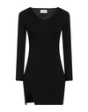 Vicolo Woman Mini Dress Black Size Onesize Viscose, Polyester