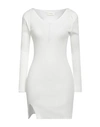 Vicolo Woman Mini Dress White Size Onesize Viscose, Polyester