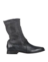Ixos Woman Ankle Boots Lead Size 10 Soft Leather In Grey