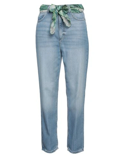 GUESS GUESS WOMAN JEANS BLUE SIZE 26W-27L TENCEL LYOCELL, COTTON