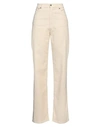 Mauro Grifoni Grifoni Woman Pants Cream Size 27 Cotton, Elastane In White