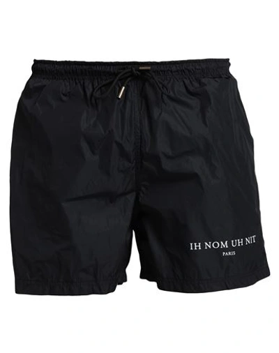 Ih Nom Uh Nit Man Swim Trunks Black Size Xl Polyamide, Elastane In Black