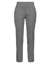 VDP COLLECTION VDP COLLECTION WOMAN PANTS GREY SIZE 10 POLYESTER, VIRGIN WOOL, ELASTANE