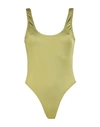 Smmr Woman One-piece Swimsuit Green Size Xl Polybutylene, Elastane In Green