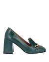 Bruno Premi Woman Loafers Deep Jade Size 10 Soft Leather In Green