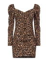 Aniye By Woman Mini Dress Camel Size 8 Polyester, Elastane In Beige