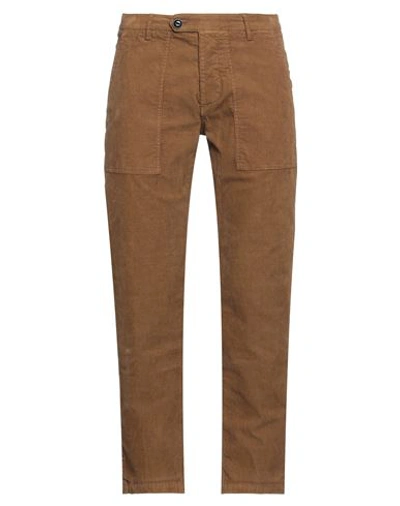 Molo Eleven Man Pants Camel Size 38 Cotton, Elastane In Beige