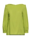 Siste's Woman Top Lime Green Size S Viscose In Green