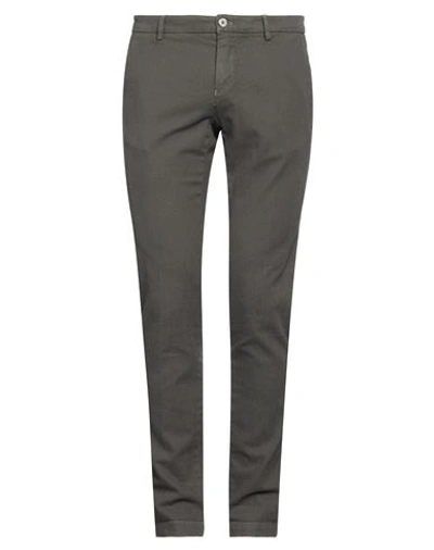Powell Man Pants Dark Green Size 34 Cotton, Elastane In Green