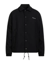 Msgm Man Jacket Black Size 34 Virgin Wool, Elastane