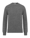 Alpha Studio Man Sweater Grey Size 44 Acrylic, Alpaca Wool, Wool