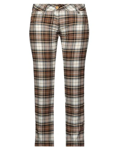 Jacob Cohёn Woman Pants Brown Size 28 Viscose, Polyester, Elastane, Soft Leather In Beige