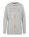 A-cold-wall* Man T-shirt Light Grey Size L Lyocell, Cotton In Grey