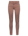 Liu •jo Woman Pants Brown Size 31w-30l Cotton, Elastane