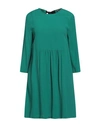 Semicouture Woman Short Dress Emerald Green Size 2 Viscose