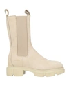 Copenhagen Shoes Woman Ankle Boots Light Grey Size 6 Soft Leather In Grey