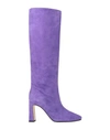 Bianca Di Woman Knee Boots Purple Size 10 Soft Leather