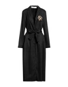 Shirtaporter Woman Dressing Gown Or Bathrobe Black Size 10 Polyester, Viscose, Elastane In Black