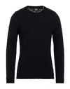 Alpha Studio Man Sweater Midnight Blue Size 44 Acrylic, Alpaca Wool, Polyamide, Merino Wool In Blue
