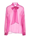 Valentino Garavani Woman Blouse Fuchsia Size 6 Silk In Pink