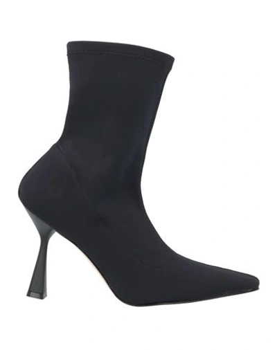 Stele Woman Ankle Boots Black Size 9 Textile Fibers