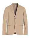 A.testoni A. Testoni Man Blazer Beige Size 46 Cotton, Elastane