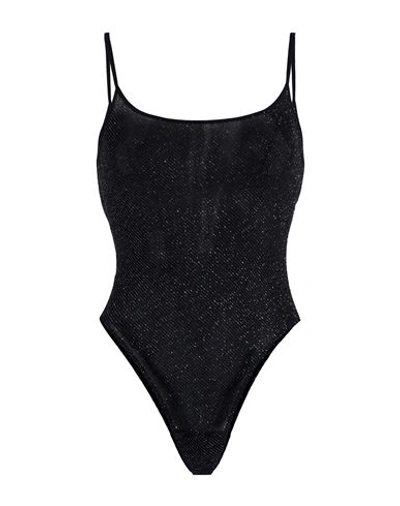 Faith Connexion Woman Bodysuit Black Size S Polyamide, Polyester, Elastane