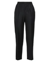 Agnona Woman Pants Black Size 8 Wool, Mohair Wool In Black