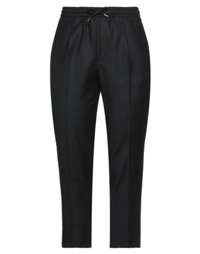 Briglia 1949 Pressed-crease Virgin Wool Blend Tapered Trousers In Black