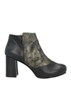 Stele Woman Ankle Boots Black Size 11 Soft Leather In Black