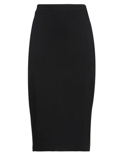 Jucca Woman Midi Skirt Black Size 4 Viscose, Polyamide, Elastane