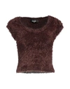 Dsquared2 Woman Sweater Cocoa Size L Polyamide In Brown