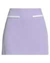 Vicolo Woman Mini Skirt Mauve Size L Acetate, Viscose In Purple