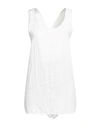Rossopuro Woman Top Ivory Size L Linen In White