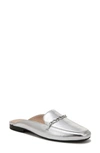 Naturalizer Emiline-mule Mules In Silver Metallic Leather