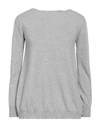 Shirtaporter Woman Sweater Light Grey Size 6 Wool, Cashmere