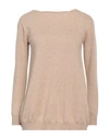 Shirtaporter Woman Sweater Sand Size 4 Wool, Cashmere In Beige