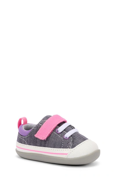 See Kai Run Kids' Stevie Ii Sneaker In Gray/ Pink